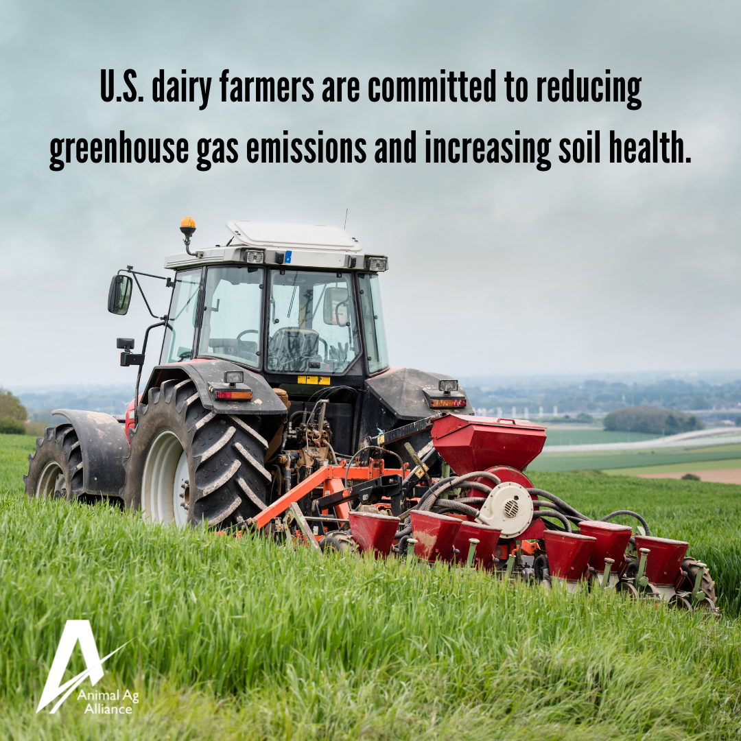 U.S. dairy farmers are committed to reducing greenhouse gas emissions and increasing soil health