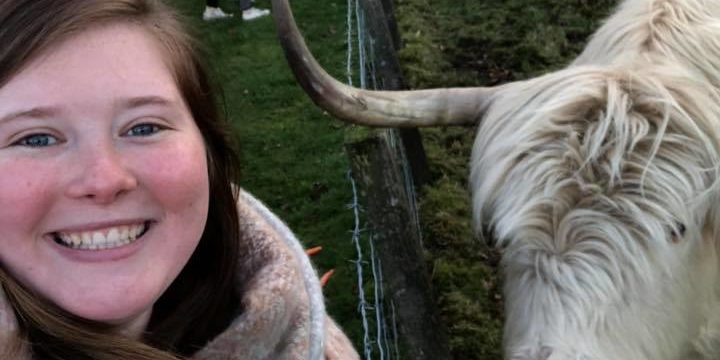 Selfie with a Highland Cow