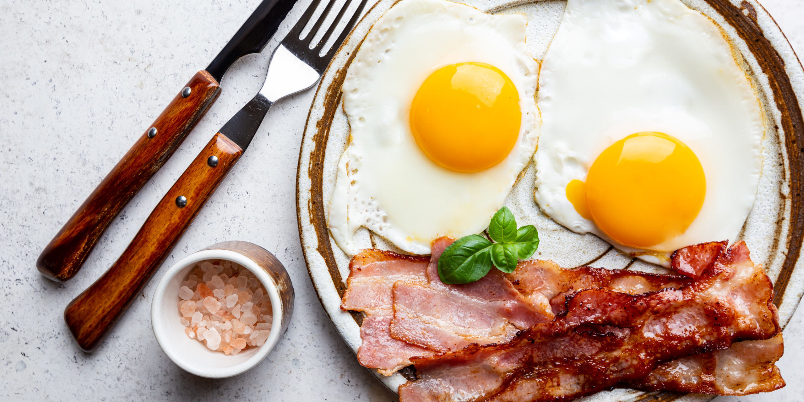 Fried Eggs And Bacon Breakfast of eggs and bacon