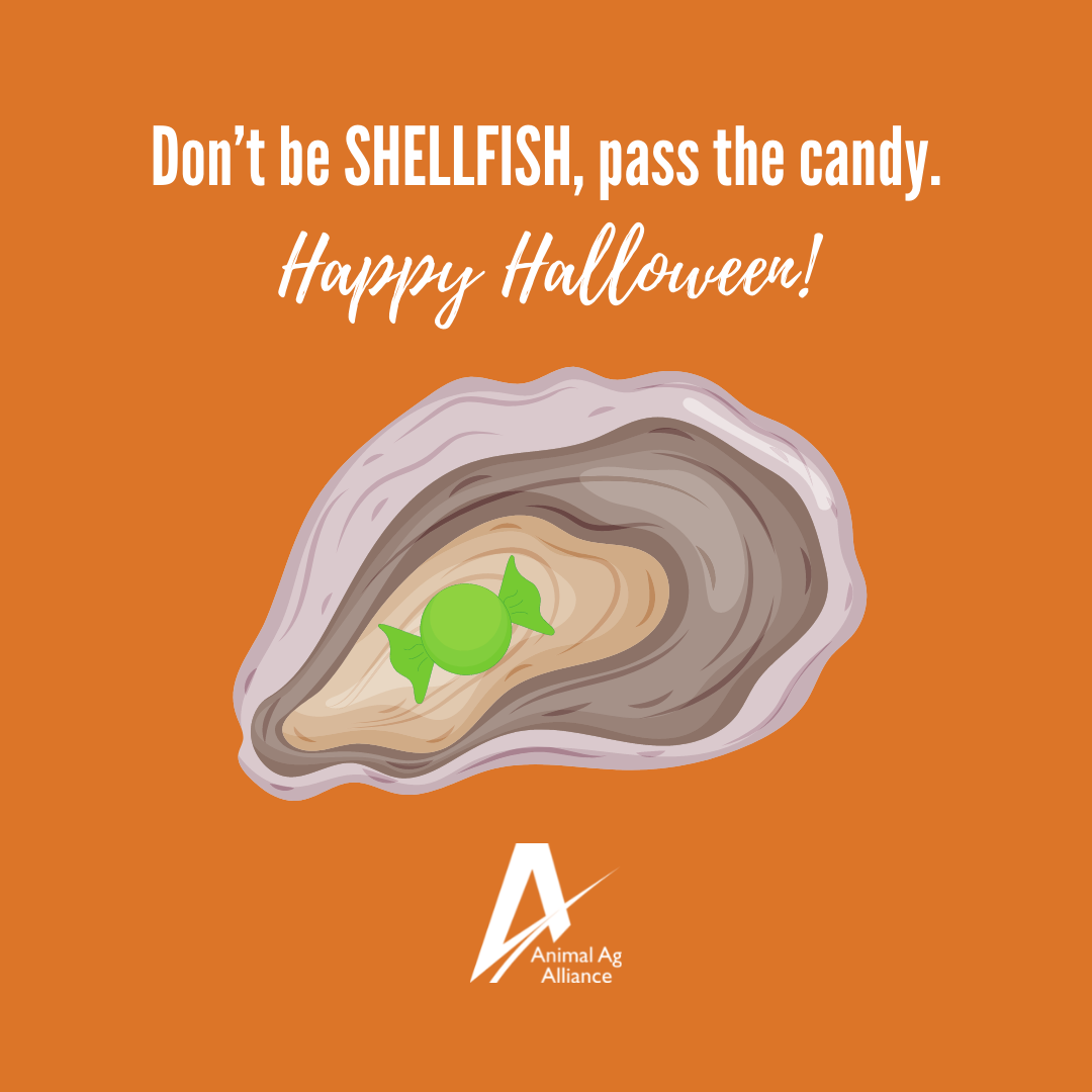 Don't be shellfish, pass the candy. Happy Halloween